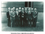 Men gathered for reunion, The University of Iowa, 1940s