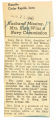 Husband missing, Mrs. King wins a navy commission