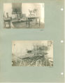 Nurse in a lounge and an empty operating room in the isolation hospital, The University of Iowa, 1920s