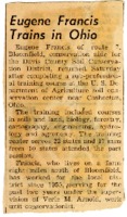 Eugene Francis trains in Ohio