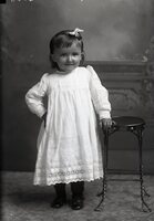Girl with stool
