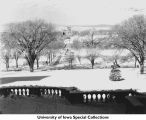Old Capitol west terrace, The University of Iowa, ca. 1935
