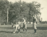 Football practice, 1893