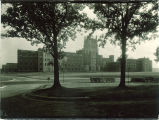 Southwest view of General Hospital, the University of Iowa, 1930s?