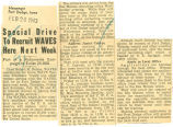 Special drive to recruit WAVES here next week