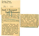 Seek 2 escaped Nazi prisoners
