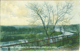 View of Iowa River from President's House, the University of Iowa, September 25, 1908