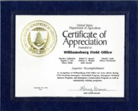 Certificate of Appreciation