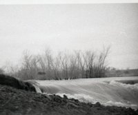 Rushing Flood Water Erodes Land