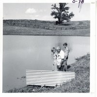 Hertensen farm's baffled spillway, 1969