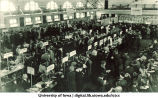 Students registration at Library Annex in Old Armory, The University of Iowa, 1910s