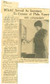WAAC served as secretary to creator of Philo Vance