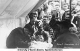 Cadets practice medicine at Camp Macbride, The University of Iowa, 1914