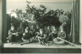 Sixth-grade students in costume for play, The University of Iowa, May 15, 1930