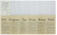 1973 - SCS Program far From Being Dead