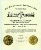 Certificate recognizing twenty-five years of effective operation, 1969