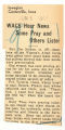 WACS hear news some pray and others lister