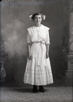 Young woman with bow
