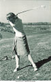 Driving a golf ball, The University of Iowa, 1930s