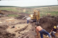Alfred Parcel structure site during construction.