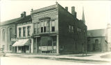 Business buildings on Iowa Avenue, The University of Iowa, 1920s