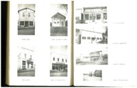 IOOF Hall, Town Hall and Fire Department, Harris Cafe, Rattray's General Store, Post Office, American Legion Hall, Untiedt and Son Dairy and Sandstoe Service Station