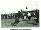 Students playing field ball, November 22, 1919
