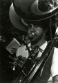 Tuba player in ISU Marching Band, Homecoming, 1980