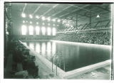 Swimming pool with crowd at the Field House, the University of Iowa, 1920s