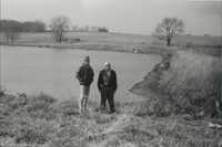 Steve and Dick Currier by the Pond.