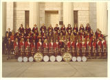 Scottish Highlanders in front of Old Capitol, The University of Iowa, 1973