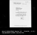 Henry A. Wallace correspondence [reel 32], Mar. 1, 1945-Mar.19, 1945