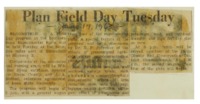 1965 Plan Field Day Tuesday