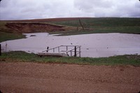 Alfred Parcel structure site after heavy rain damage.