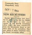 New recruiters