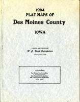 1994 Plat Maps of Des Moines County, Iowa with township plats corrected to July 18, 1994