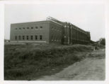 Northeast view of State Gymnasium construction