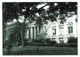 East side of MacBride Hall in summer, the University of Iowa, 1950s