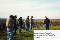 2004 Commissioner tour of a windbreak