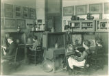 Art studio in Physics building, The University of Iowa, 1919