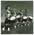 Scottish Highlander drummers, The University of Iowa, 1960s
