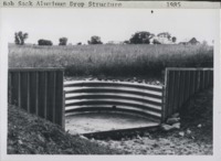 Bob Sack aluminum drop spillway structure.