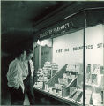 Window display at a pharmacy, The University of Iowa, 1940s