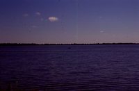 Boater on Big Spirit Lake.