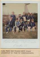 Lake Park Cub Scouts (Pack 71) with Trees.