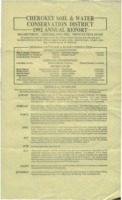 Cherokee County Soil Conservation District Annual Report - 1992