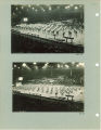 Crowd watching men do calisthenics on basketball court at the Field House, the University of Iowa, Jan. 13, 1927