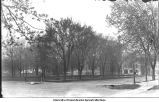 Northeast corner of campus from Jefferson and Clinton streets, The University of Iowa, 1900s