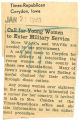 Call for young women to enter military service