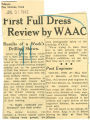 First full dress review by WAAC